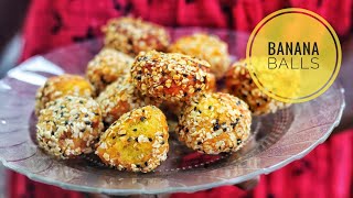 ഏത്തപ്പഴം കൊണ്ടൊരു നാലുമണി പലഹാരം||Quick and easy banana balls||Evening Snacks||village food vlogs