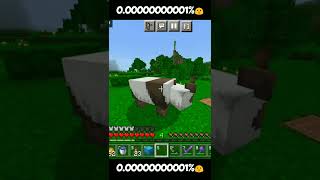 MOST RARE MOMENTS IN MINECRAFT 😻 #minecraft #shorts #viral