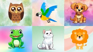 Animal Sound Song | Kindergarten Rhyme for Babies | Fun Fusion #animals #animalsounds