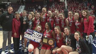 E.O. Smith women's basketball team wins first-ever state title