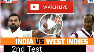 LIVE Video IND vs WI 2nd Test Day 1 | Live Score | Live Commentary