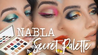 NABLA SECRET PALETTE  Three Looks + review