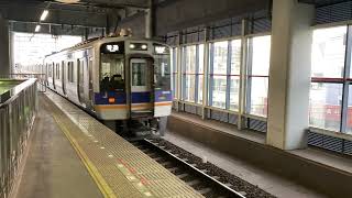 南海本線普通電車到着　Arrival of Nankai Main Line ordinary train@KAZU_tetsudokan