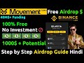 Movement Labs Testnet Free Airdrop Guide. 1000$ + Potential Airdrop| 40M$ + Funding