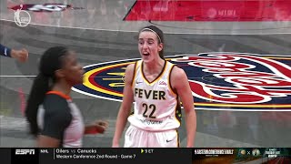 😳 TECHNICAL On Caitlin Clark, Yelling At Ref "F-ING FOUL" & No Foul Call | Indiana Fever WNBA