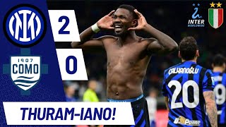 INTER 2-0 COMO MATCH REACTION | THURAM CHALLENGES INNER EMPORER 👌 ⭐️⭐️