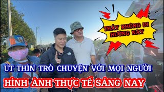 Thầy Minh Tuệ không đi hướng này, Út Thìn trò chuyện với mọi người.#thichminhtue #minhtue