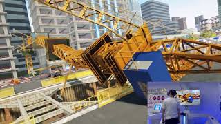 Civil Construction 6.0 practical operation video - tower crane collapse injury(民建6.0实操视频—塔吊坍塌伤害)