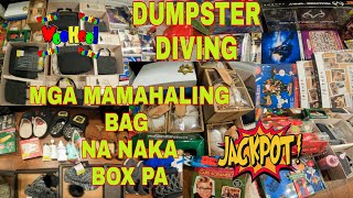 Dumpster Diving one time Big time sa subrang dami nito😮😱|pinay in USA #dumpsterdiving #free