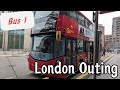 London outing | London Bus 1 | Russell Square to Canada Water Bus Station | November 2024