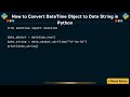 How to Convert DateTime Object to Date String in Python