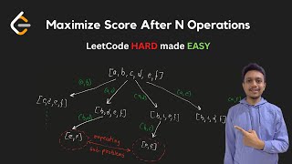 1799. Maximize Score After N Operations | DP with Bit Masking | LeetCode Daily Challenge POTD