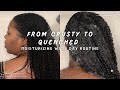 FROM CRUSTY TO QUENCHED | Full Moisturizing Wash Day Routine On Fine Hair