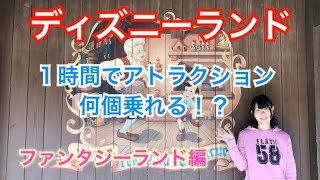 【1時間で何個乗れる！？】ディズニーランド ファンタジーランド編