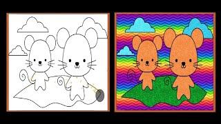 How to colour the teady bear | kids learning center
