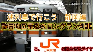 【迷列車で行こう　静岡編】静岡地区最恐ロングラン列車+ｵﾏｹ(JR東海の課金促進ダイヤ)　※一時停止超推奨