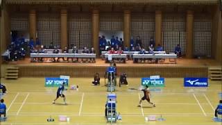 男子個人対抗シングルス決勝：奈良岡功大（浪岡）vs 緑川大輝（埼玉栄）～第46回全国高等学校選抜バドミントン大会～