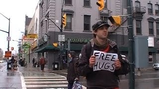 Free Hugs in the Rain. Shiftivism w Paradigm Shift London