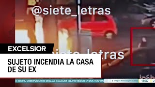 Sujeto le prende fuego a la casa de su expareja y se da a la fuga