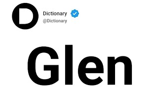 Glen Meaning In English