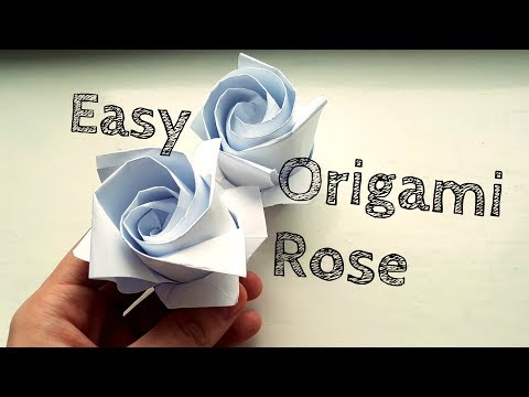 Easy Origami Rose Video Tutorial Easy Origami Rose Video Tutorial