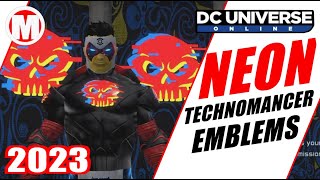 DCUO Neon Technomancer Emblems