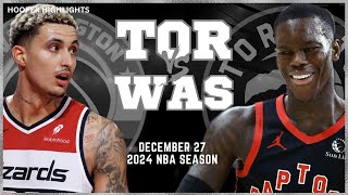 Washington Wizards vs Toronto Raptors  Game Highlights | Dec 27 | 2024 NBA Seaso