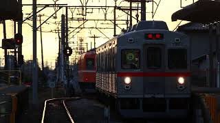 養老鉄道 池野駅にて離合