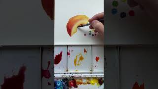 Analogous Colors are great to paint wet in wet #watercolor #watercolorpainting #arttutorial #artist