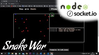 Snake War Multiplayer Game | Nodejs Socket.io