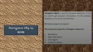 What is Navigator Object in JS