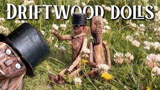 Making a Primitive Folk Art Doll From Driftwood Found While Beachcombing UK (Mudlarking)