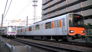 東京メトロ8000系8109F各停押上行きと\u0026東武50050系51057F各停中央林間行き 田園都市線梶が谷－宮崎台にて