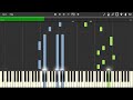 gingitsune ぎんぎつね mysterious soundtrack piano tutorial synthesia