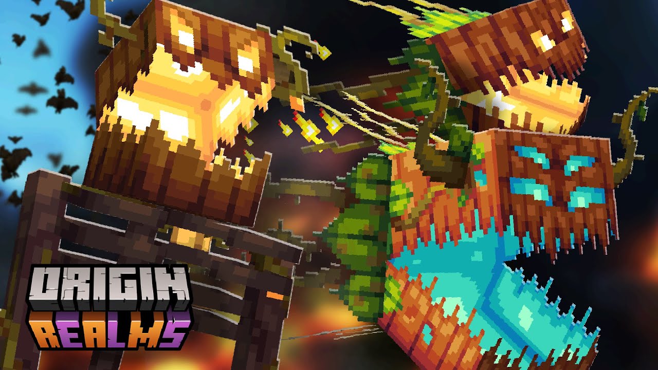 Fight PUMPKIN SPIRITS On The Best Vanilla Minecraft Server!!! | Origin ...