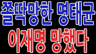 쫄딱망한 명태균 이재명 망했다