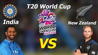 India VS New Zealand Highlights Match - ICC World Cup Twenty20 2016