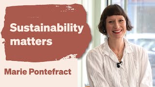 SUSTAINABILITY MATTERS | Marie Pontefract on leaving behind mass-market design, and so much more!