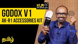 Godox V1 AK-R1 accessories kit explained by KLR the photo guru