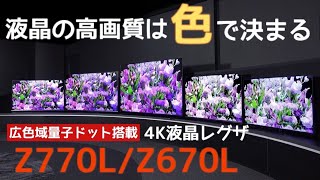 4K液晶レグザ 広色域量子ドット搭載モデルZ770L/Z670Lシリーズ】東芝テレビ「レグザ」をモデル別解説（2022年版）