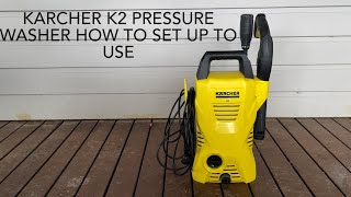 How to set up a Karcher K2 pressure washer to use. Easy as.