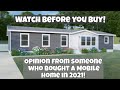 Should you buy a MOBILE HOME IN 2022? | Watch before buying a Manufactured Home in 2022!!