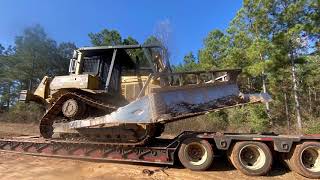 Agricultural - BUSTING STUMPS: CAT D7H LAND CLEARING and BRUSH RAKING with DOZERS