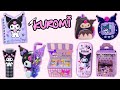 8 DIY KUROMI STATIONAIRE SET - NOTITIEBOEKJE, STICKERS EN MEER