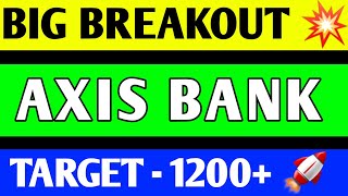 AXIS BANK SHARE BREAKOUT |  AXIS BANK SHARE LATEST NEWS | AXIS BANK SHARE ANALYSIS