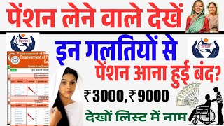 UP Pension New Update : इन गलतियों की वजह से रुकी पेंशन? old age pension | divyang pension |