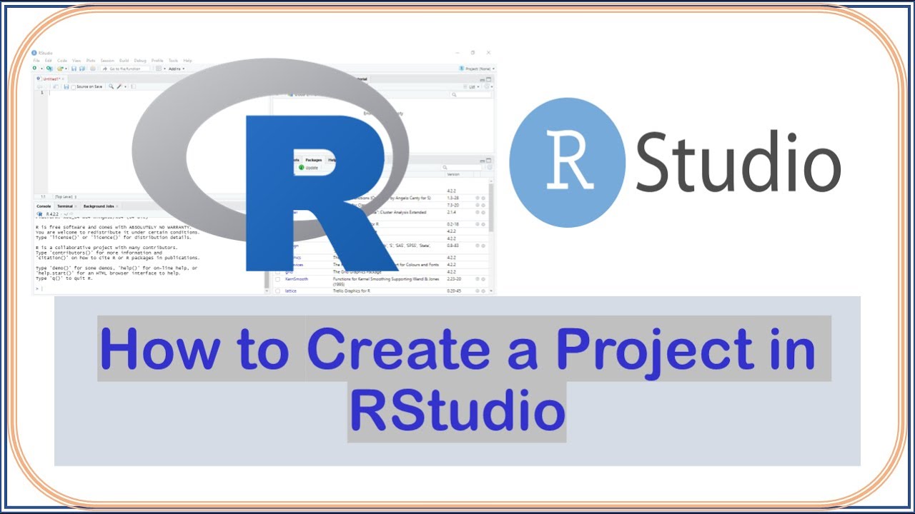 How To Create A Project In Rstudio Youtube