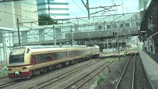 国鉄色E653系に遭遇 常磐線の水戸駅～勝田駅間を走行するE531系の前面展望