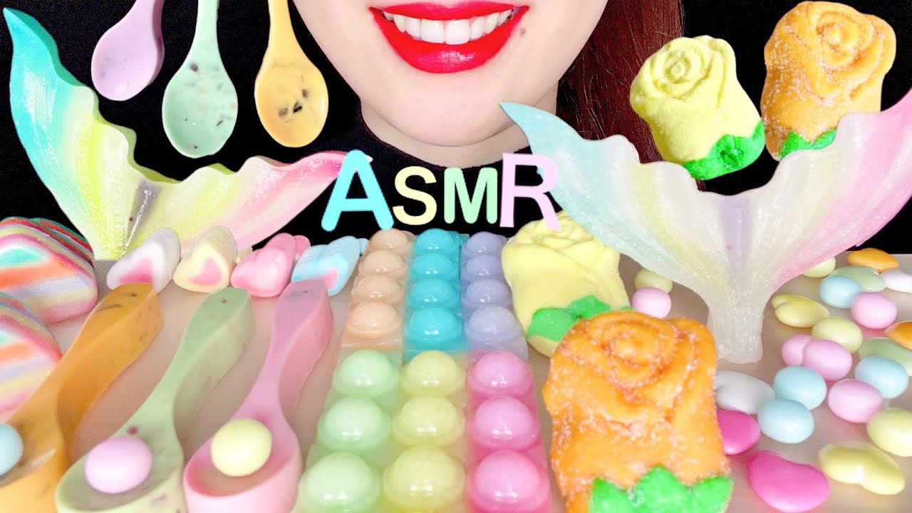 Asmr Pastel Sweets 咀嚼音 Youtube