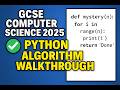 Beginners Tutorial GCSE Computer Science 2025 Python FOR Loop Algorithm Walkthrough (EXAM TECHNIQUE)